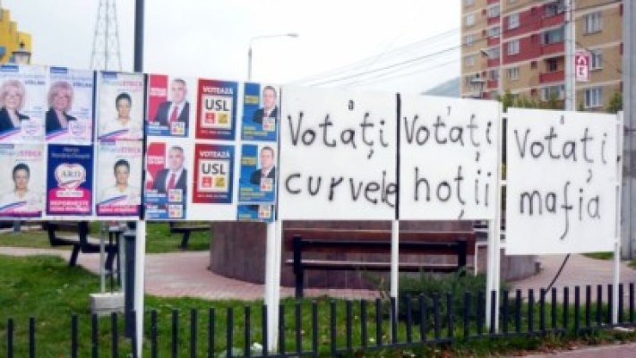 Panoul electoral care face senzaţie pe internet